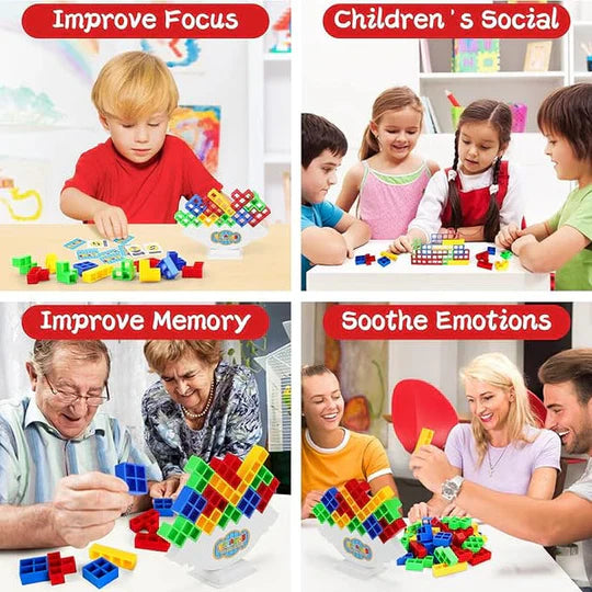 Balancing Tower Game 💥 for Kids & Adults 👨‍👩‍👦‍👦 Mind Game🔥