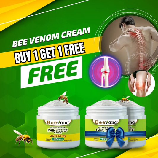 30 DAY MONEY BACK OFFER!! (Pack Of 3) BeeTherapy™ #1 Bee Venom Pain Relief Cream Buy 1 Get 1 Free!