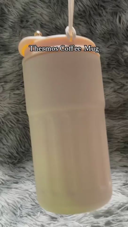 Smart Digital Thermal Bottle 450ml – Intelligent LED Temperature Display Coffee Mug | Stainless Steel Insulated Water Bottle | Hot & Cold Vacuum Flask for Car, Office & Travel