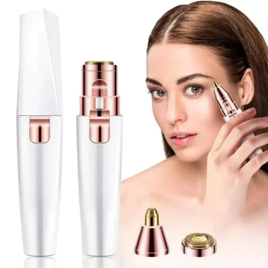 2 in 1 Painless Electric Facial Hair Remover & Eyebrow Trimmer